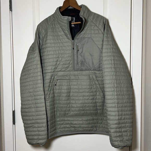 Topo Designs Men’s Global Puffer Gray Pullover Jacket XXL - Picture 1 of 7